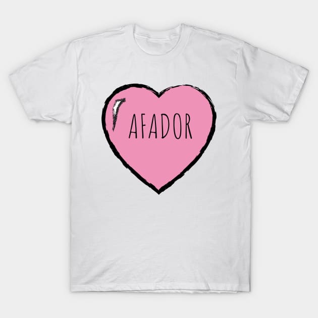 I Love Afador Dog T-Shirt by Inspire Enclave